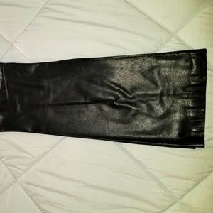 Ann Taylor Bootleg Black & Brown Leather Pants. GAP 5 Pocket Leather Pants